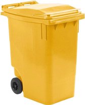 Afvalcontainer 360 liter geel