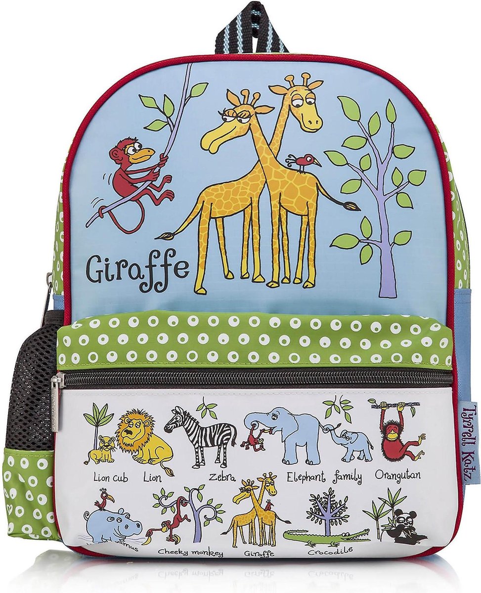 Jungle dieren kleuter kinder rugzak rugtas - Tyrrell Katz