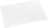 4x Rechthoekige placemats wit geweven 29 x 43 cm - Witte placemats/onderleggers - Keukenbenodigdheden - Tafeldecoratie