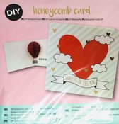 Valentijnskaart - Liefde - Verjaardag - Met Envelop - Honeycomb