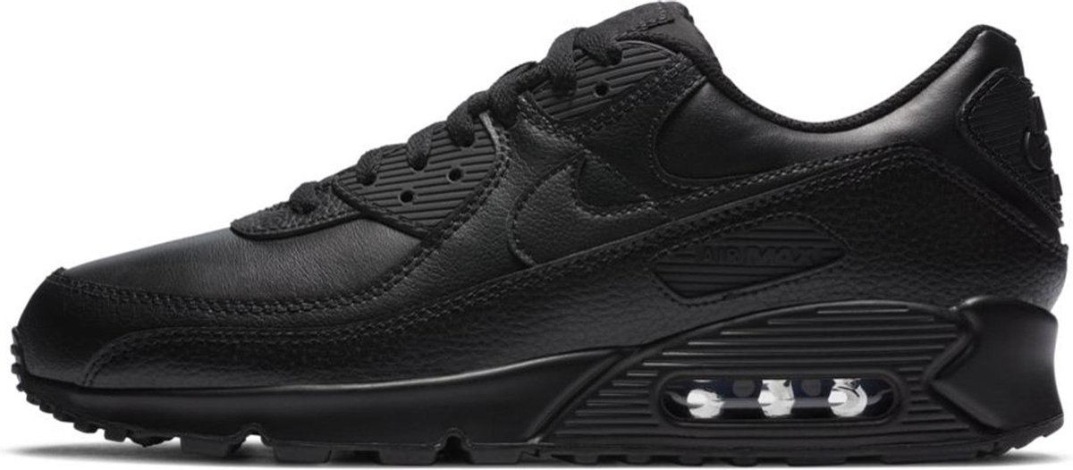 Nike Nike Air Max 90 Leather Heren Sneakers Zwart
