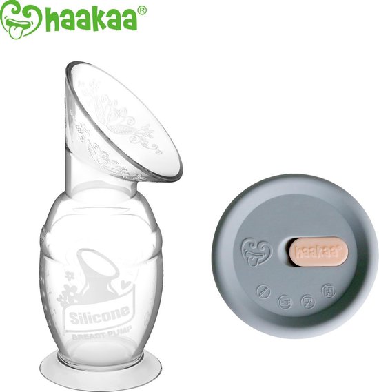 HAAKAA - Siliconen Borstkolf - 150ml + siliconen deksel - Borstvoeding -  Lekschaal | bol.com