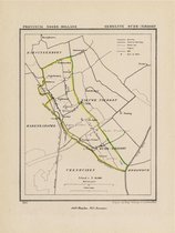 Historische kaart, plattegrond van gemeente Oude-Niedorp in Noord Holland uit 1867 door Kuyper van Kaartcadeau.com