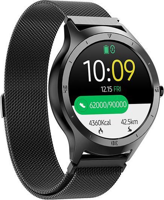 Stappenteller Smartwatch Sporthorloge zwart | bol.com