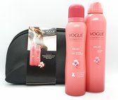 Vogue Geschenkset Enjoy + Toilettas Zwart