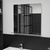 Wandspiegel 60x60 cm (incl LW 3d klok) - spiegel