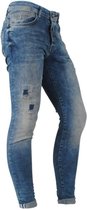 Cars Jeans - Heren Jeans - Super Skinny - Damaged Look - Stretch - Lengte 36 - Aron - Denim