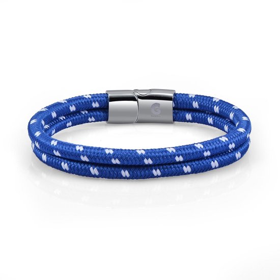 Armband Heren Touw Lichtblauw Dames Heren 22,5cm Galeara Design NOA