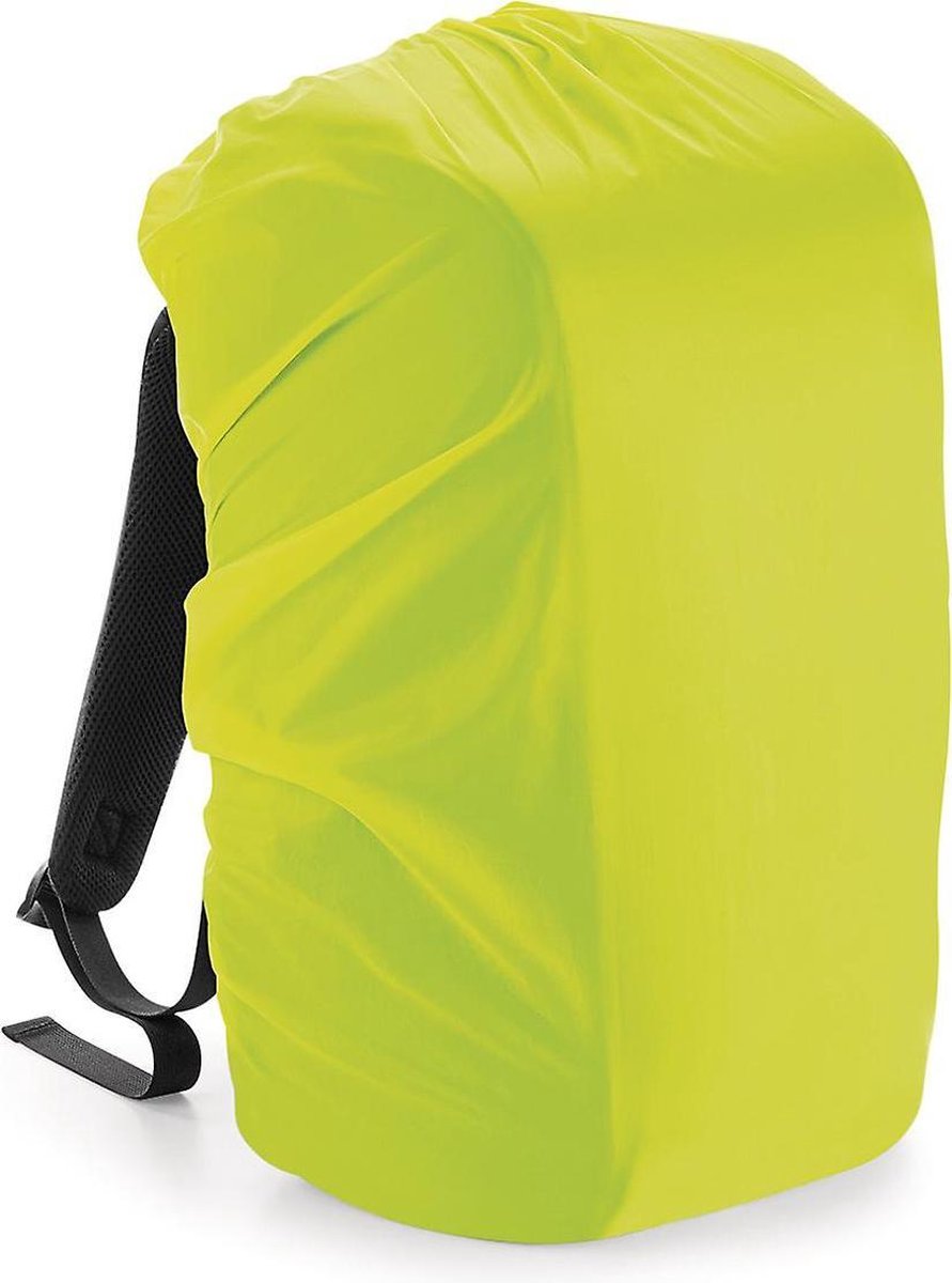 QX501 - Quadra Waterproof Universal Rain Cover - Waterdichte regenhoes - fluo geel - 30 lt - Rugzakbescherming