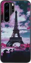 ADEL Siliconen Back Cover Softcase Hoesje Geschikt voor Huawei P30 Pro - Parijs Eiffeltoren