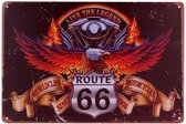 Plaque métal - Aigle Route 66
