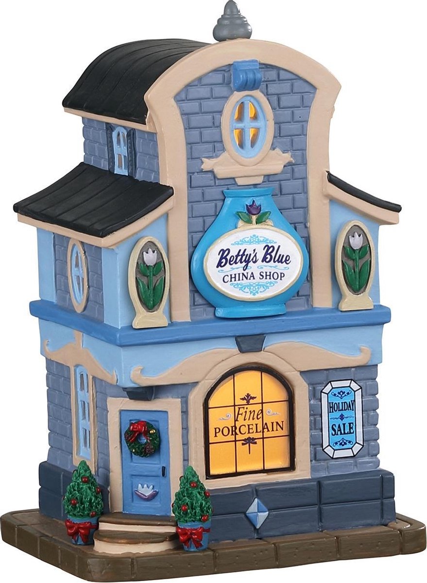 Lemax Orchard's Best Pie Shop - Maison Miniature De Collection Noël, Décor Lumineux LED, Porcelaine, 15.7x14.2x16.5 Cm - Village De Noël Traditionnel