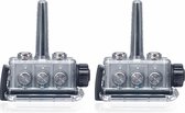 BbTalkin lange afstand bluetooth IPX7 waterdichte intercom set met 2x stereo speakers en lange microfoon voor motor, jetski, snowmobile