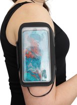 Streetz Slim Sports Armband voor Smartphones tot 6,5 inch - Zwart