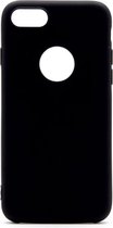Siliconen back cover case - Geschikt voor  Iphone 7/8 hoesje - zwart