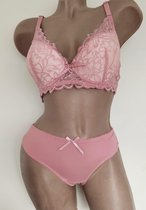 Bh setje 75C roze