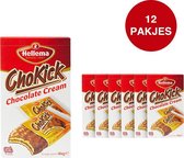 Hellema ChoKick Chocolate Cream Koekjes - 12x 180 gram - Bulk