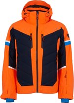 Icepeak Wintersportjas - Maat 52  - Mannen - oranje/donker blauw