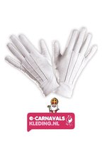 Luxe Handschoenen Sinterklaas - 30 x 30 x 30 cm - Katoen - XS - Unisex - Wit - Verkleedaccessoire