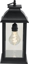 Luxform vierkante zwarte lantaarn - Batterij - A60 LED Bulb