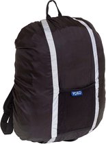 HVW068 - YOKO Housse de sac à dos réfléchissante résistante à l'eau haute visibilité - jusqu'à 25 lt - couleur Zwart