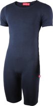 Romper korte mouw met ritssluiting onderkant - Blauw, L