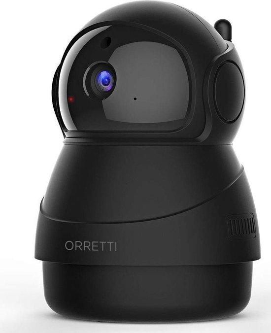 Orretti® X8 1080P FHD WiFi IP Beveiligingscamera met Bewegingsdetectie - bewakingscamera - Babyfoon met camera - Zwart
