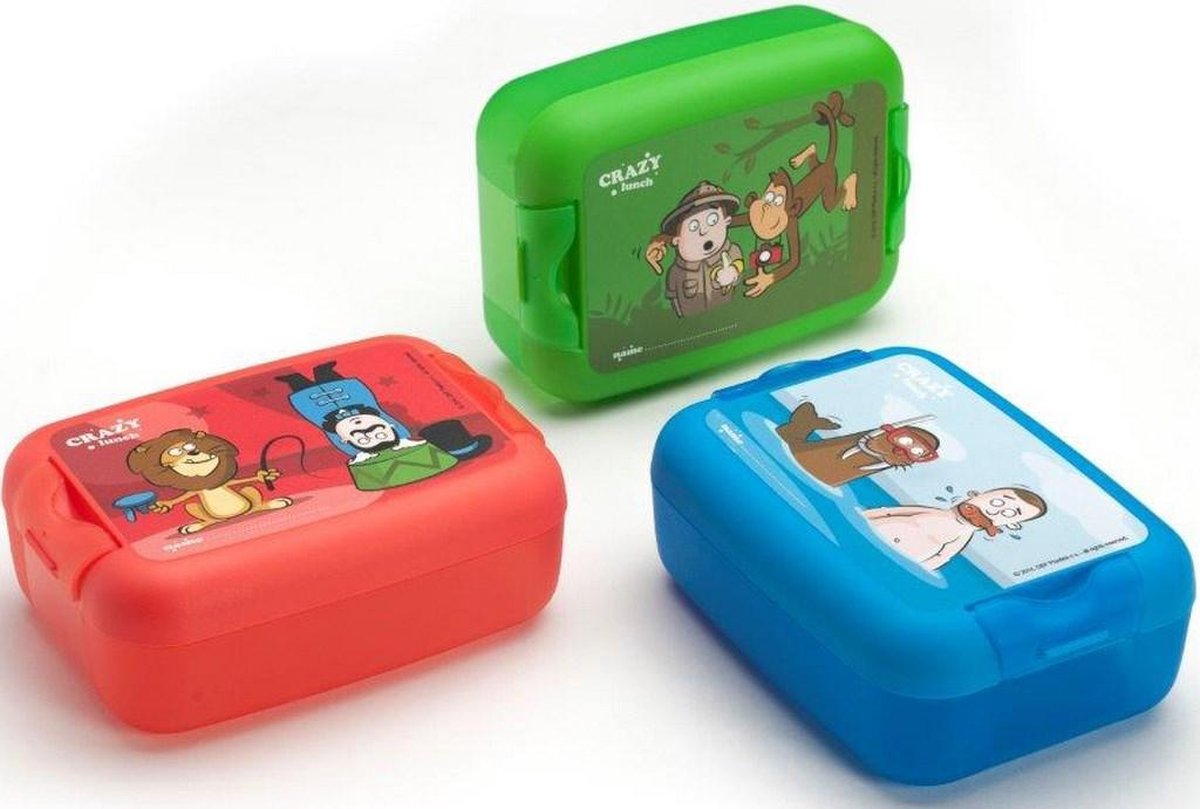 DBP Plastics Amuse Brooddoos Kids crazy lunch- roze doos