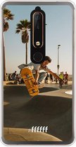 Nokia 6 (2018) Hoesje Transparant TPU Case - Let's Skate #ffffff