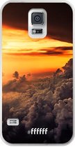 Samsung Galaxy S5 Hoesje Transparant TPU Case - Sea of Clouds #ffffff