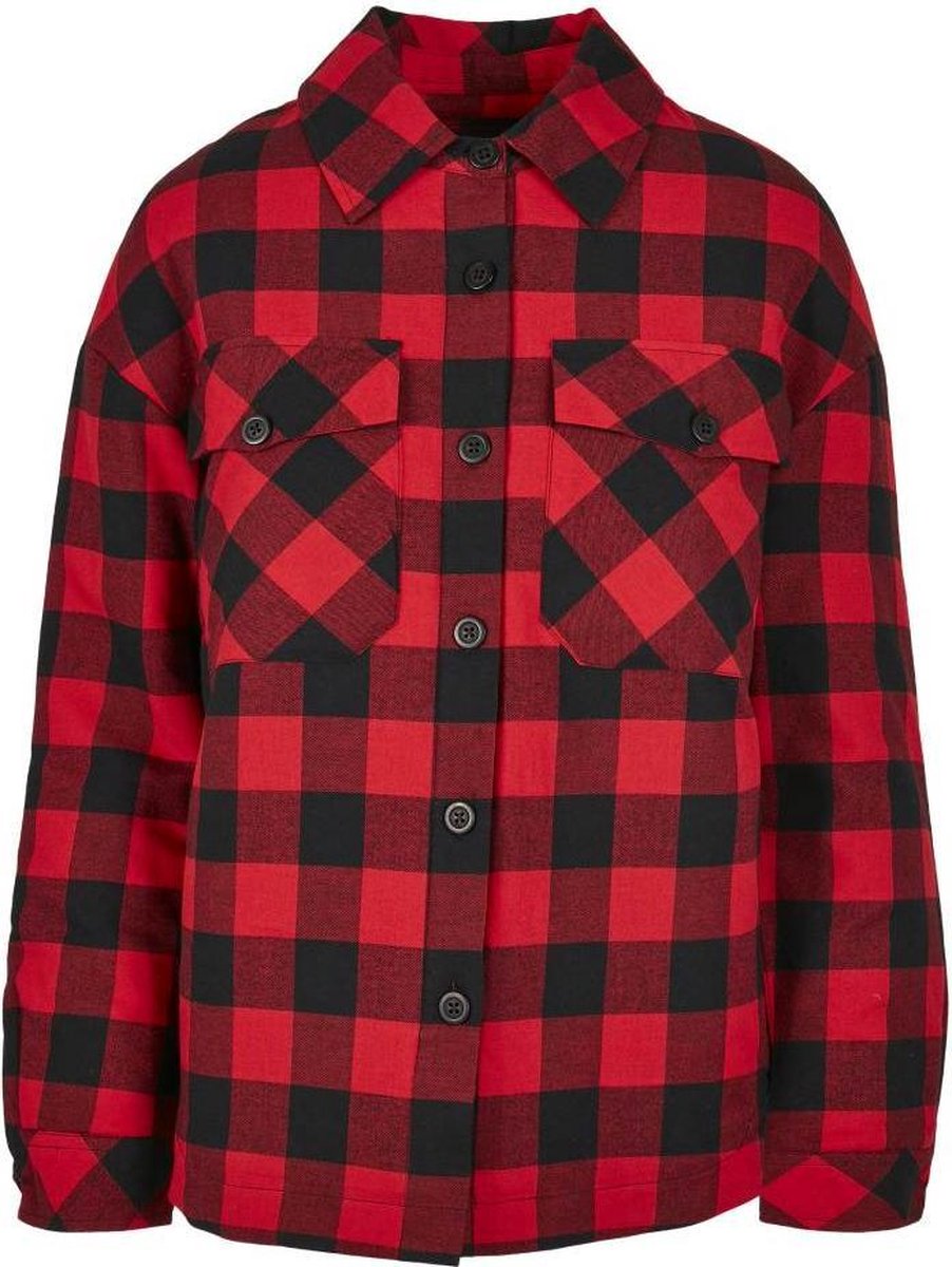 Urban Classics Flanell Padded Blouse S Zwart