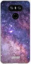 LG G6 Hoesje Transparant TPU Case - Galaxy Stars #ffffff