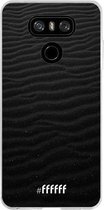 LG G6 Hoesje Transparant TPU Case - Black Beach #ffffff