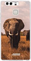 Huawei P9 Hoesje Transparant TPU Case - Elephants #ffffff