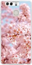 Huawei P9 Hoesje Transparant TPU Case - Cherry Blossom #ffffff