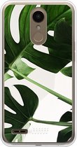 LG K10 (2018) Hoesje Transparant TPU Case - Tropical Plants #ffffff