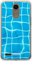 LG K10 (2018) Hoesje Transparant TPU Case - Blue Pool #ffffff