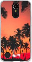 LG K10 (2017) Hoesje Transparant TPU Case - Coconut Nightfall #ffffff