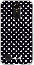 LG K10 (2017) Hoesje Transparant TPU Case - Onyx Dots #ffffff