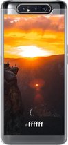 Samsung Galaxy A80 Hoesje Transparant TPU Case - Rock Formation Sunset #ffffff