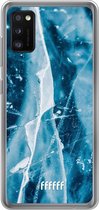 Samsung Galaxy A41 Hoesje Transparant TPU Case - Cracked Ice #ffffff