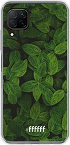 Huawei P40 Lite Hoesje Transparant TPU Case - Jungle Greens #ffffff