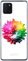 Samsung Galaxy Note 10 Lite Hoesje Transparant TPU Case - Rainbow Pompon #ffffff