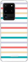 Samsung Galaxy S20 Ultra Hoesje Transparant TPU Case - Pastel Tracks #ffffff