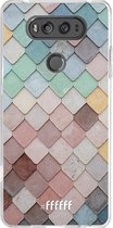 LG V20 Hoesje Transparant TPU Case - Colour Tiles #ffffff