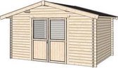 Blokhut Emmen Wanddikte 40 mm 400 cm x 550 cm Onbehandeld
