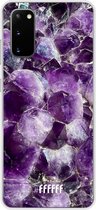 Samsung Galaxy S20 Hoesje Transparant TPU Case - Purple Geode #ffffff