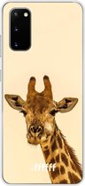 Samsung Galaxy S20 Hoesje Transparant TPU Case - Giraffe #ffffff