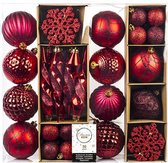 Decoriss - Kerstballen - 50 stuks (Rood)