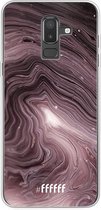 Samsung Galaxy J8 (2018) Hoesje Transparant TPU Case - Purple Marble #ffffff